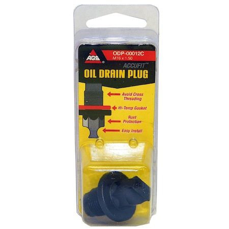 Ags Accufit Oil Drain Plug M26x1.50, 1 per Card ODP-00012C